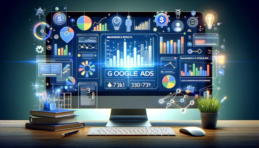 Measurable Results Google Ads Blue Sky Advertisement