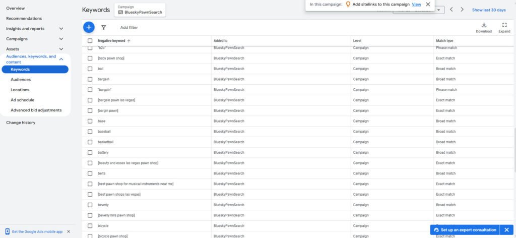 How to Add Negative Keywords to Your Google Ads Account